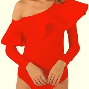 Red sexy bodysuit Spanish style